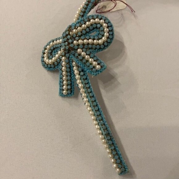 ?✨ Handcrafted Beaded Headband with Pearl Accents & Bow Detail ✨? main image 7